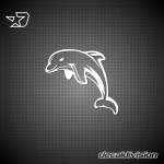 Dolphin Sticker A